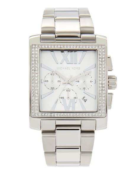 michael kors mk-3023 watch|Michael Kors Ladies Square Stainless Steel Silver Dial Watch .